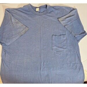 Vtg 90s Jockey Single Stitch Tall Man Pocket Tee Shirt Mens XL Sun Faded Grunge